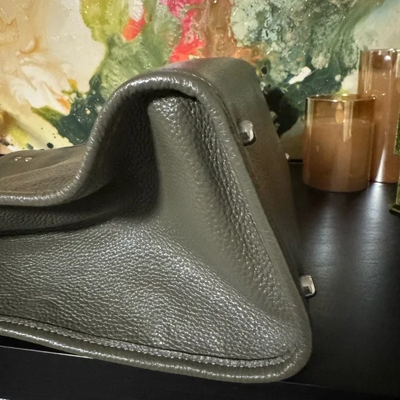 CoachOlive Green Leather Tote
